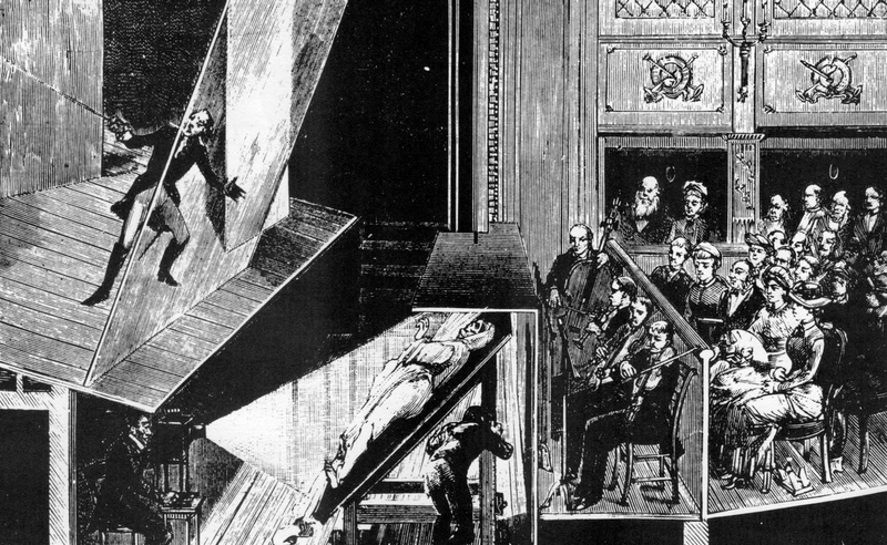 Illustration for article titled Before TV, Kids Would Flock to Midnight Ghost Shows